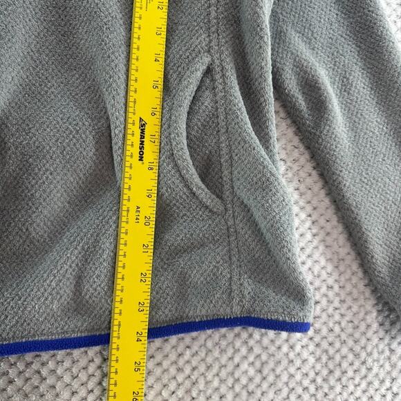 Patagonia Sweater Womens M Gray Blue Re-Tool Snap-T Pullover Fleece Pocket - Picture 11 of 15